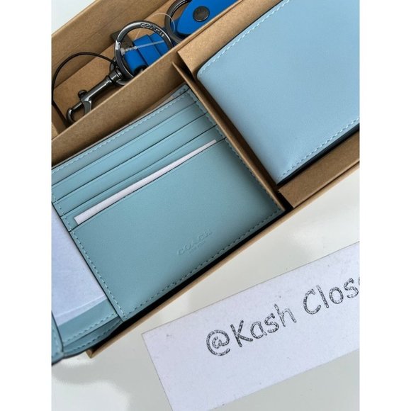 Coach Mens Wallet Boxed 3 In 1 Wallet Gift Set In Signature Canvas - Picture 10 of 12